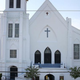 People stand outside the Emanuel African Methodist Episcopal Church in Charleston, S.C., June 18, 2015, after a mass shooting at the church the night before that left nine people dead. Emanuel AME Church is one of the oldest in the South.
Joe Raedle/Getty Images